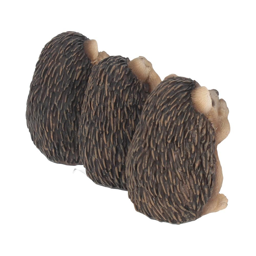 Three Wise Hedgehog Figurines