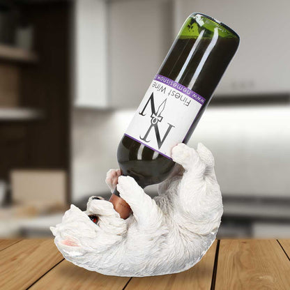 Westie Guzzler Dog Wine Bottle Holder