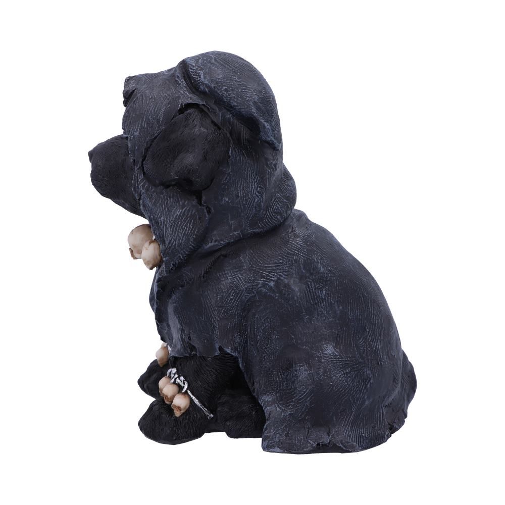 Cloaked Grim Reaper Dog Figurine