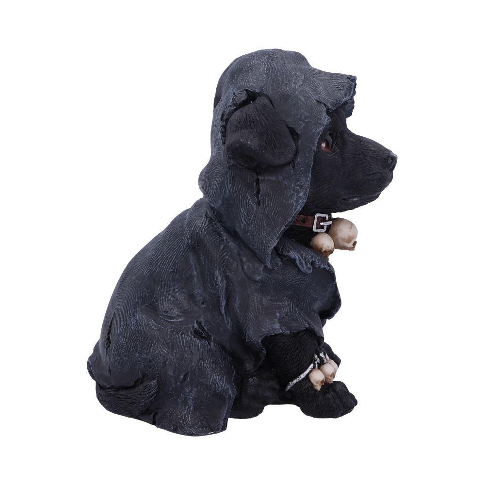 Cloaked Grim Reaper Dog Figurine