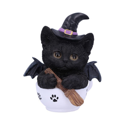 Kit-tea Novelty Tea Cup Witch Cat Figurine