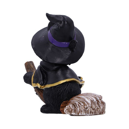 Tabitha Witches Familiar Black Cat and Broomstick Figurine