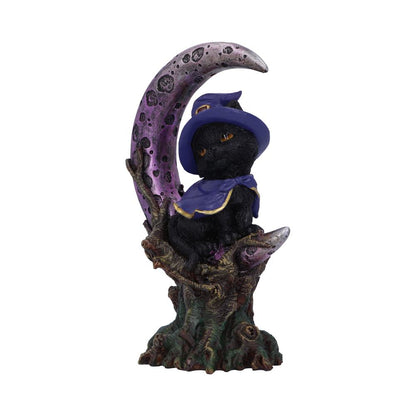 Grimalkin Witches Familiar and Crescent Moon Figurine