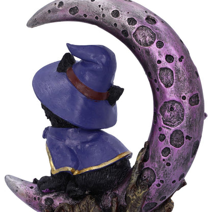 Grimalkin Witches Familiar and Crescent Moon Figurine