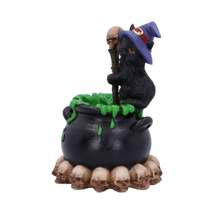 Spook Witches Familiar and Bubbling Cauldron Figurine