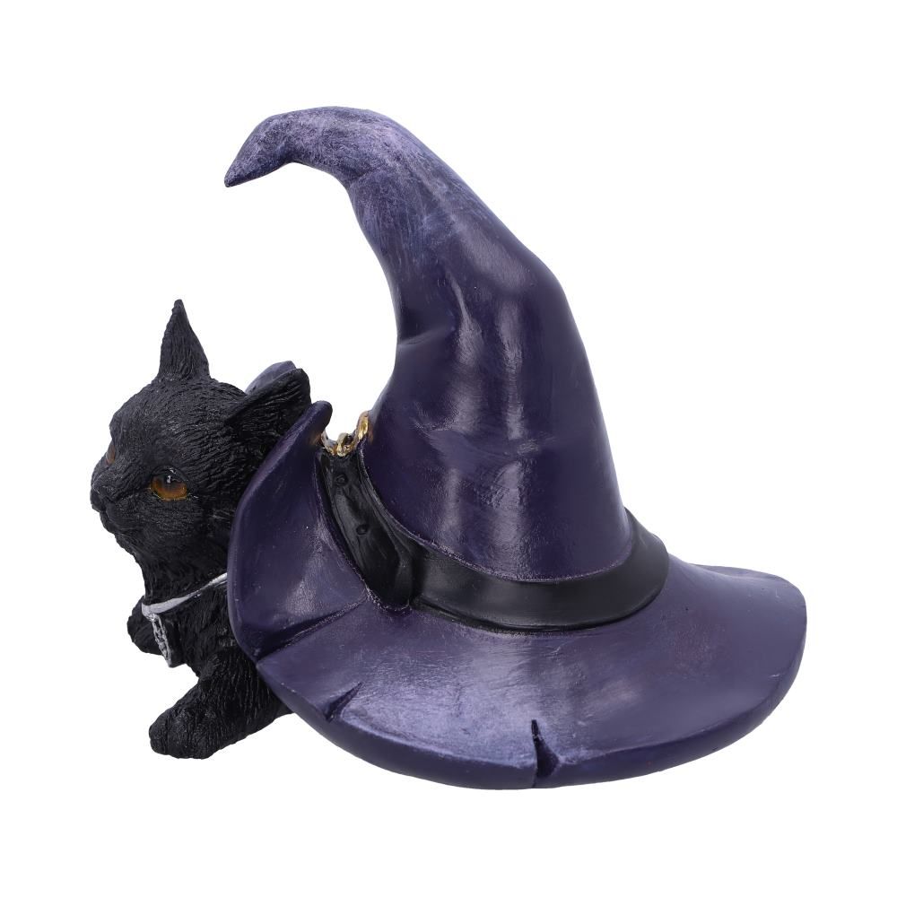 Witches Cat and Hat Figurine 10.5cm