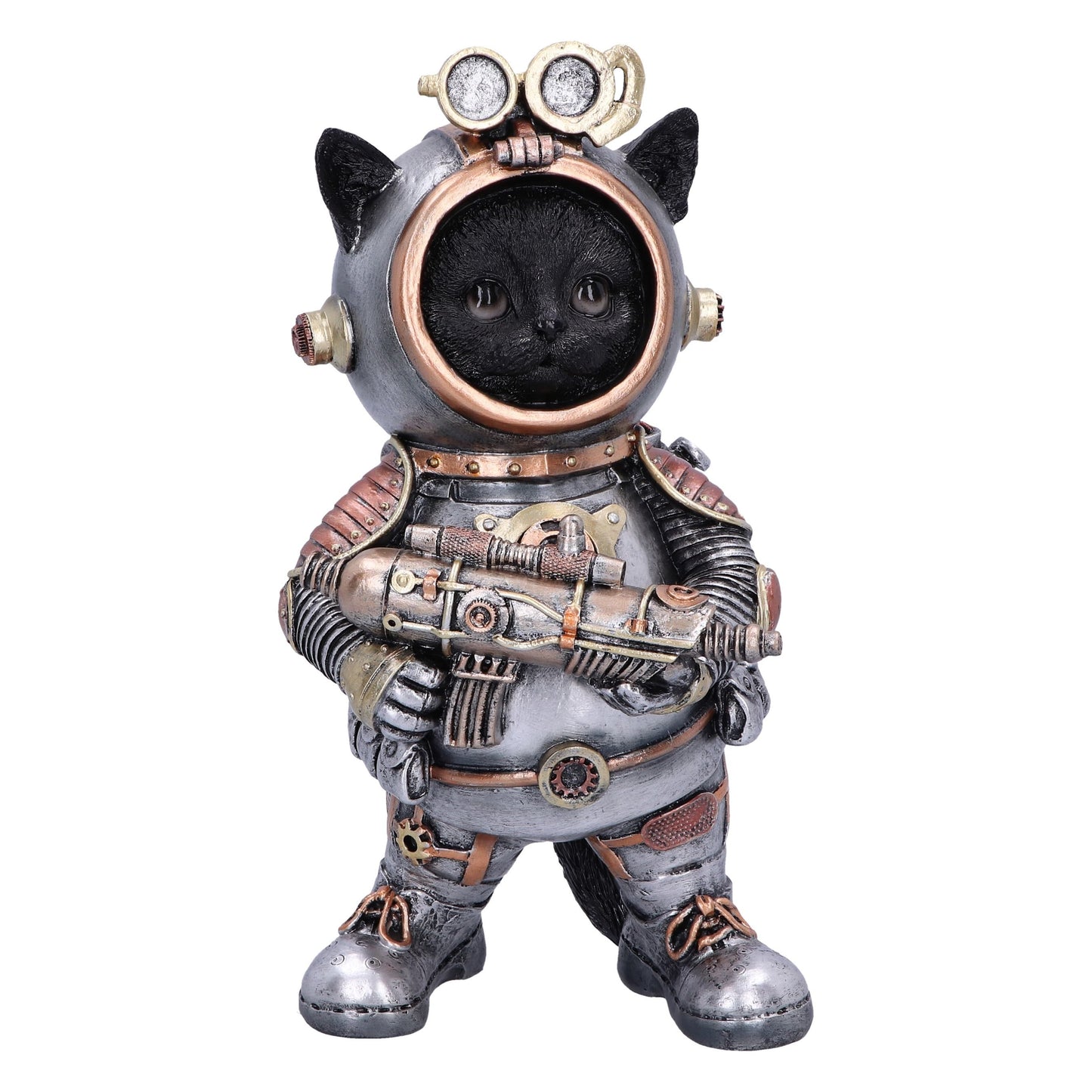 Cat-tack Space Steampunk Figurine