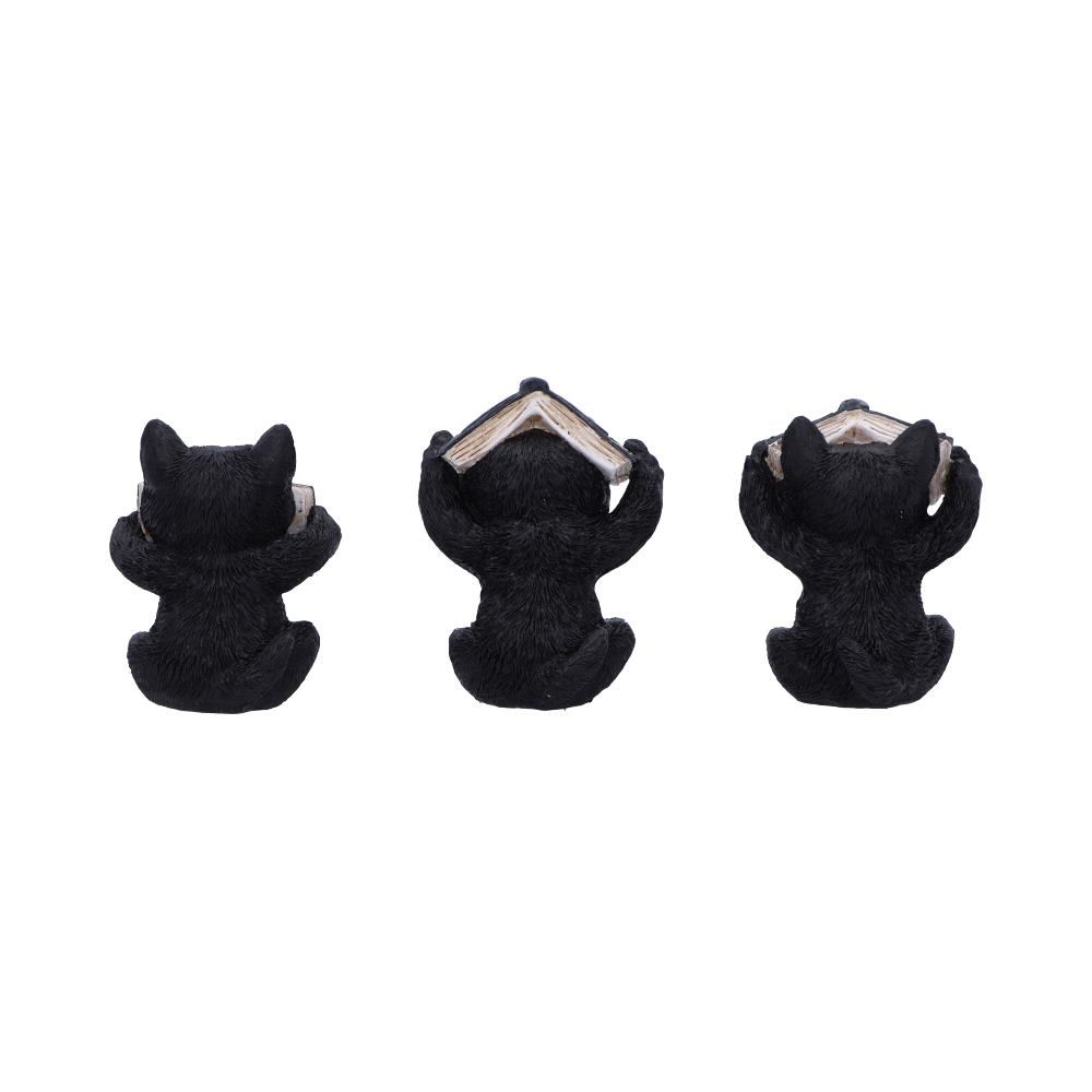 Three Wise Spell Cats 8.5cm