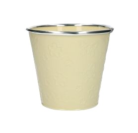 Cream Zinc Plant Pot