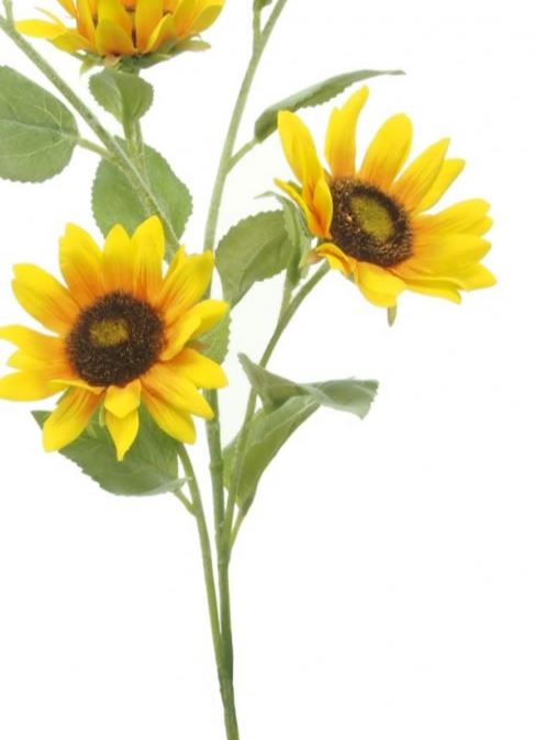 Artificial Silk Sunflower Spray H65 cm