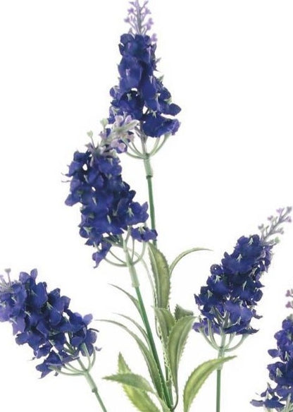 Artificial Silk Lavender Spray - Purple