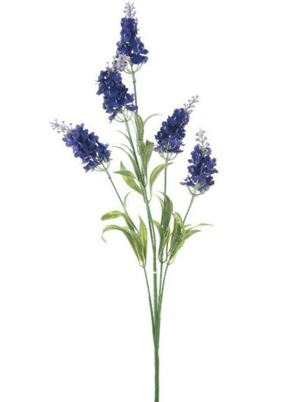 Artificial Silk Lavender Spray - Purple