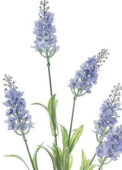 Artificial Silk Lavender Spray