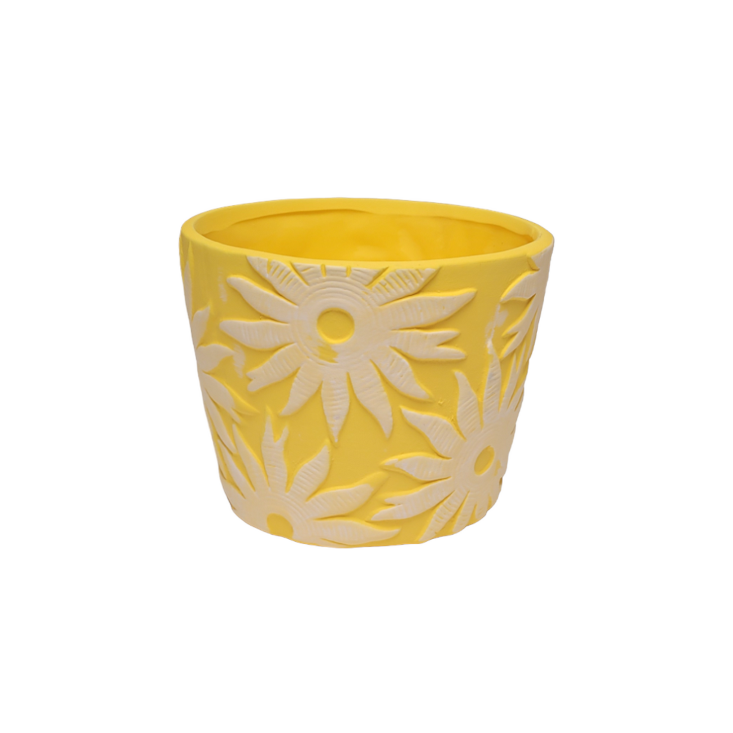 Sunshine Ceramic Indoor Plant Pot - Yellow