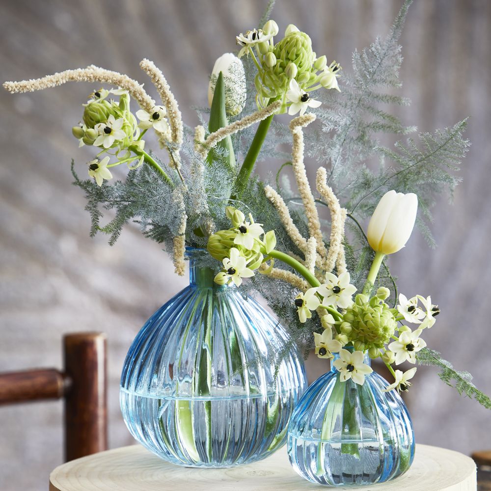 Decorative Ball Vase - Ocean Blue