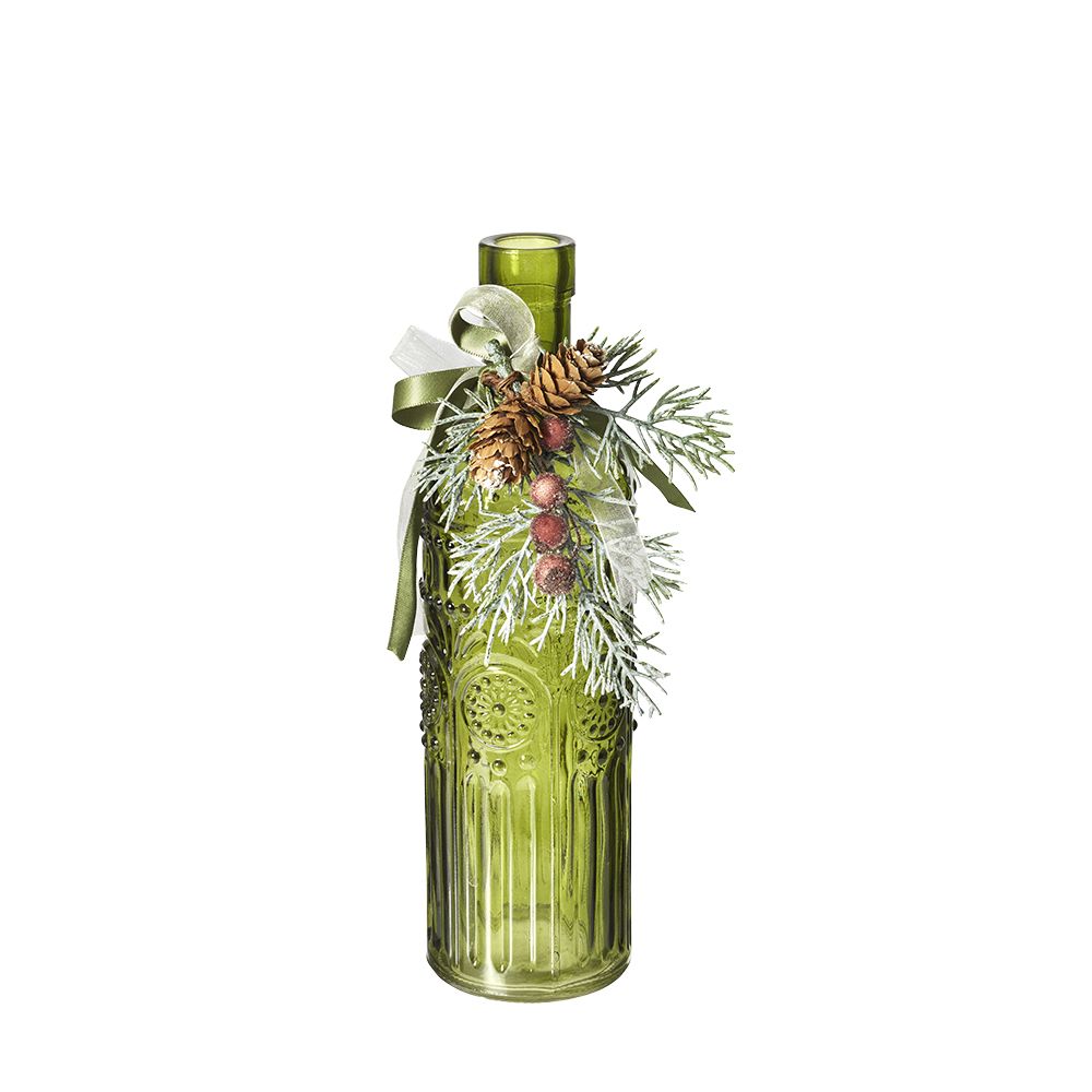 Decorative Green Bottle