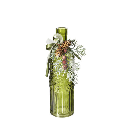 Decorative Green Bottle