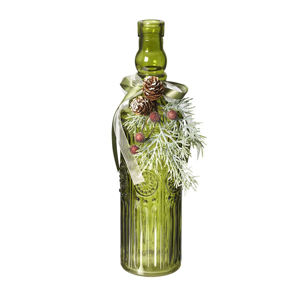 Decorative Green Bottle