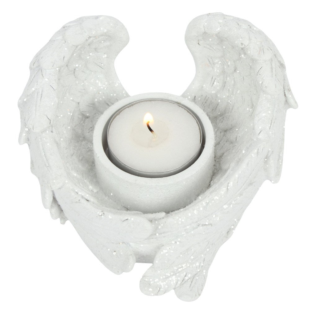 Glitter Angel Wing Tealight holder