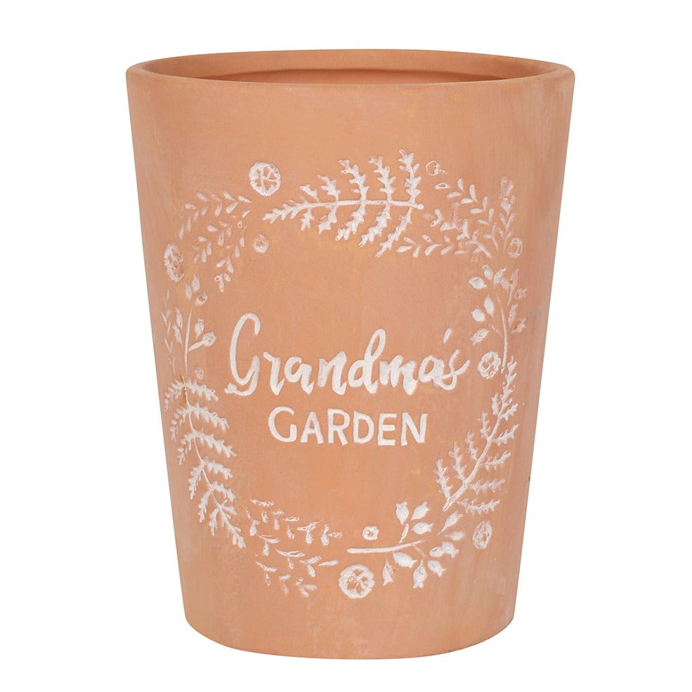 Terracotta Plant Pot "Grandma's Garden"