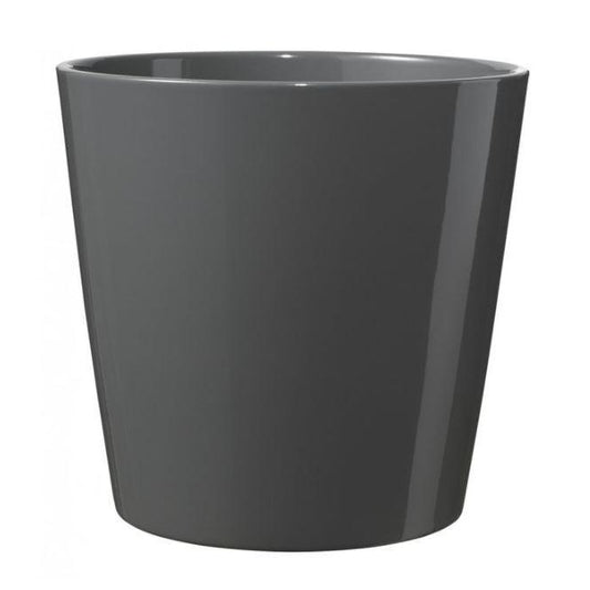 Ceramic Anthracite Plant Pot, 24cm