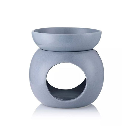 Ava May Round Wax Burner - Grey