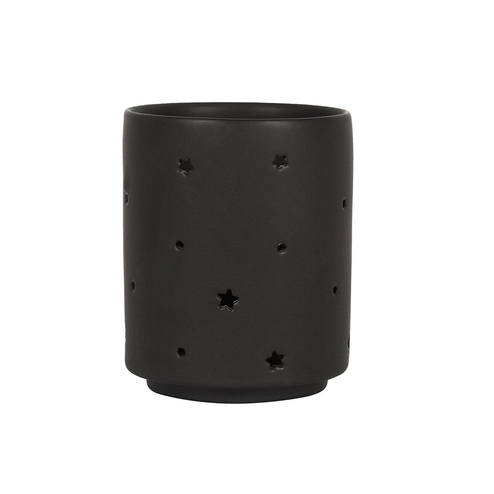 Small Black Mystical Moon Tealight Holder