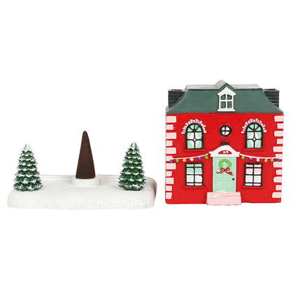 Mini Christmas House Incense Cone Burner