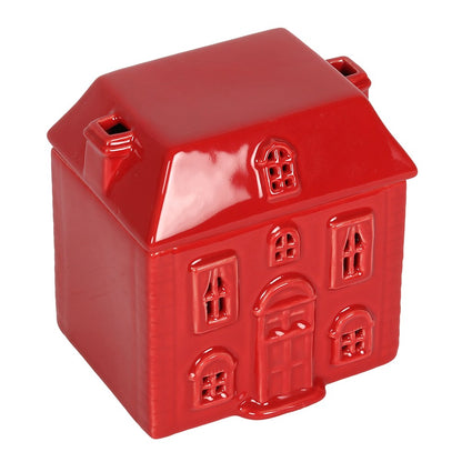 Ceramic Red House Oil Burner