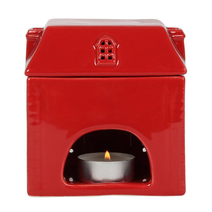 Ceramic Red House Oil Burner