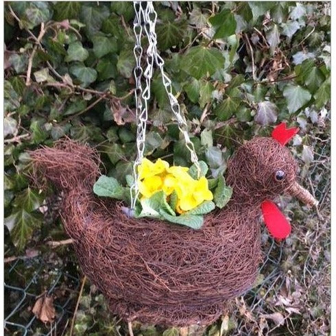 Brushwood Hanging Cockerel Planter