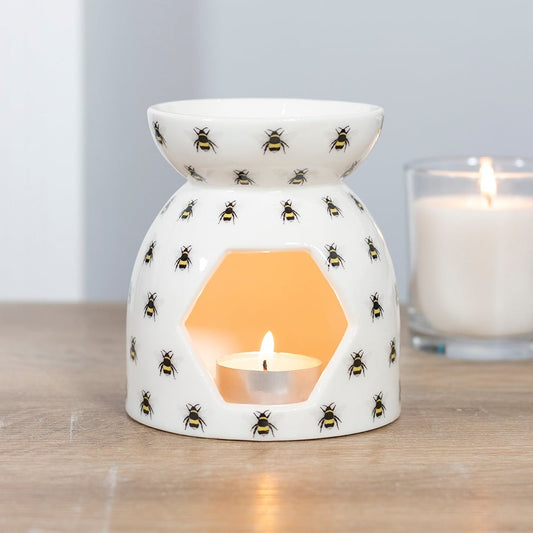 Bee Print Ceramic Wax Warmer