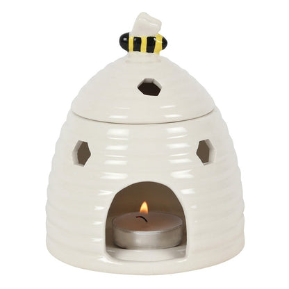 Beehive Ceramic Oil Burner White