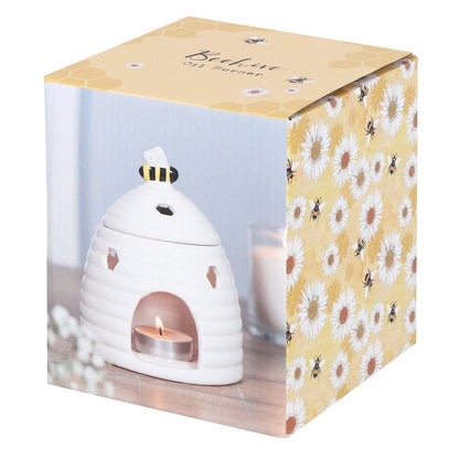 Beehive Ceramic Oil Burner White