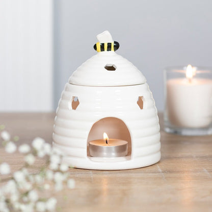 Beehive Ceramic Oil Burner White