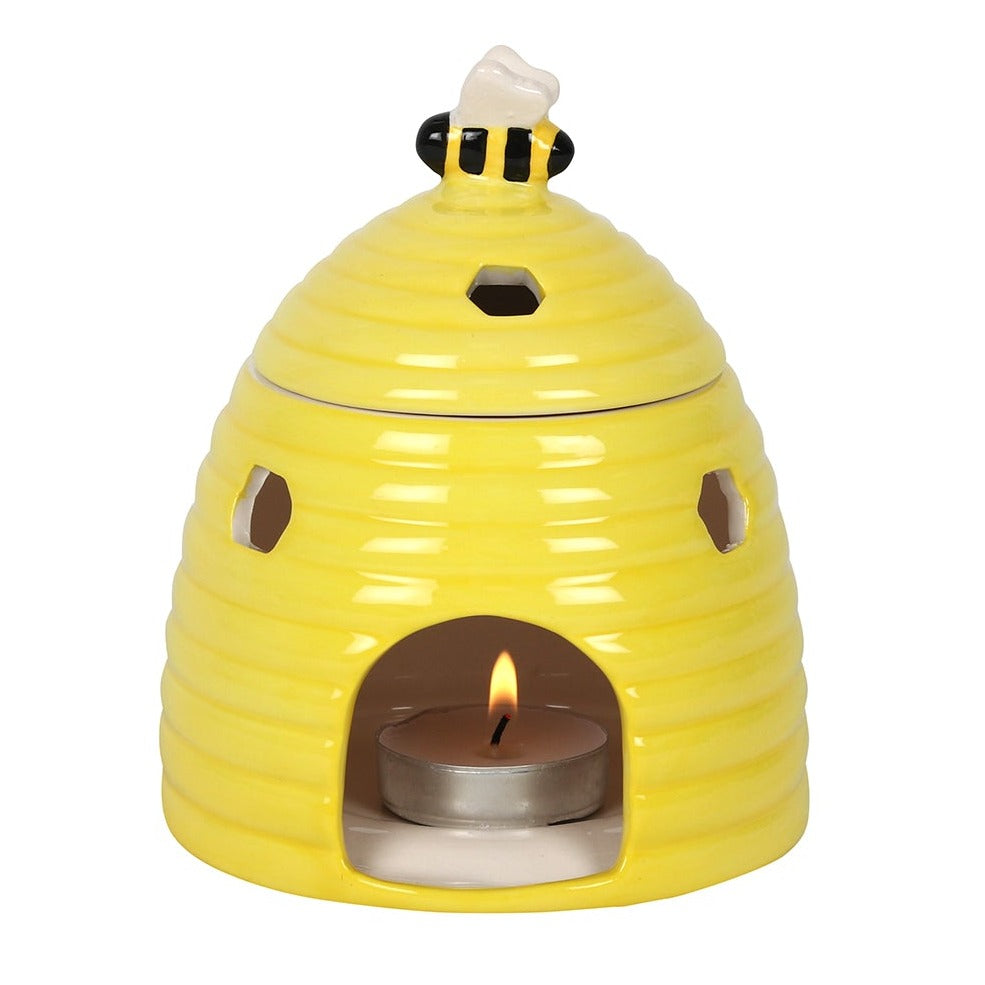 Beehive Ceramic Oil Burner Yellow