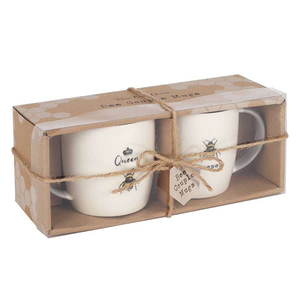 Queen Bee & Keeper Couples Mug Set