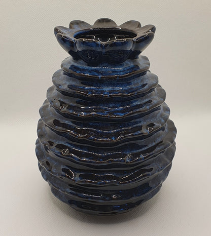 Fiori Blue Vase 15 cm