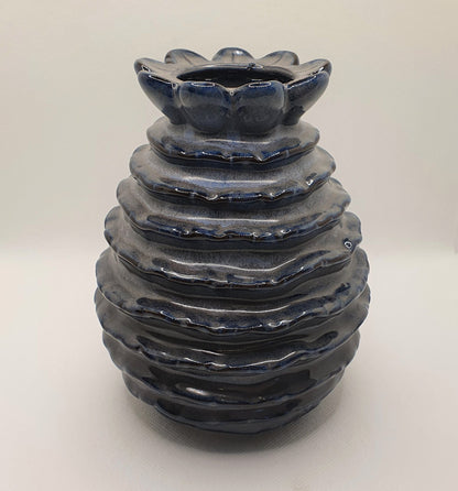 Fiori Blue Vase 11 cm