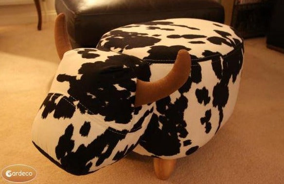 Lulu the Black and White Cow Footstool (Gardeco)