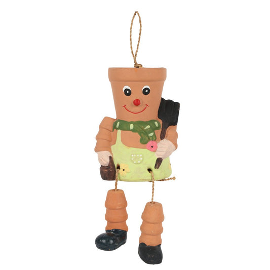 Hanging Terracotta Pot Man