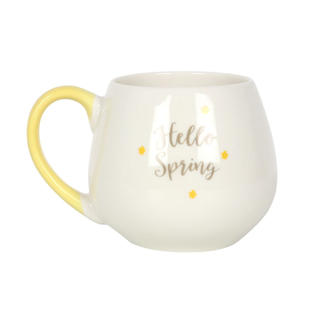 "Hello Spring" Rounded Mug