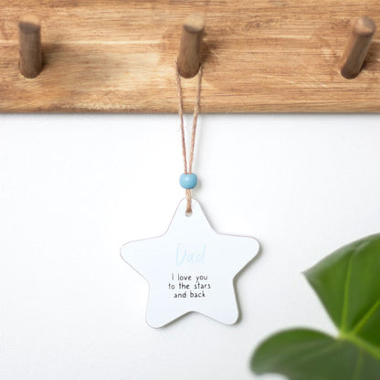 Dad Hanging Star Sentiment Sign