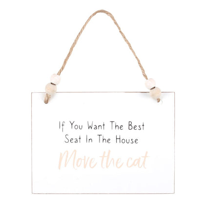 Move The Cat Hanging Sign