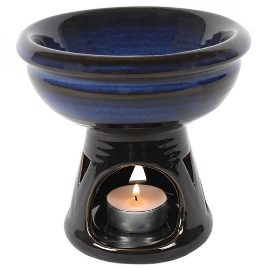 Ceramic Bowl Oil Burner Blue