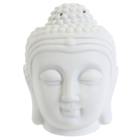 White Buddha Head Oil Burner