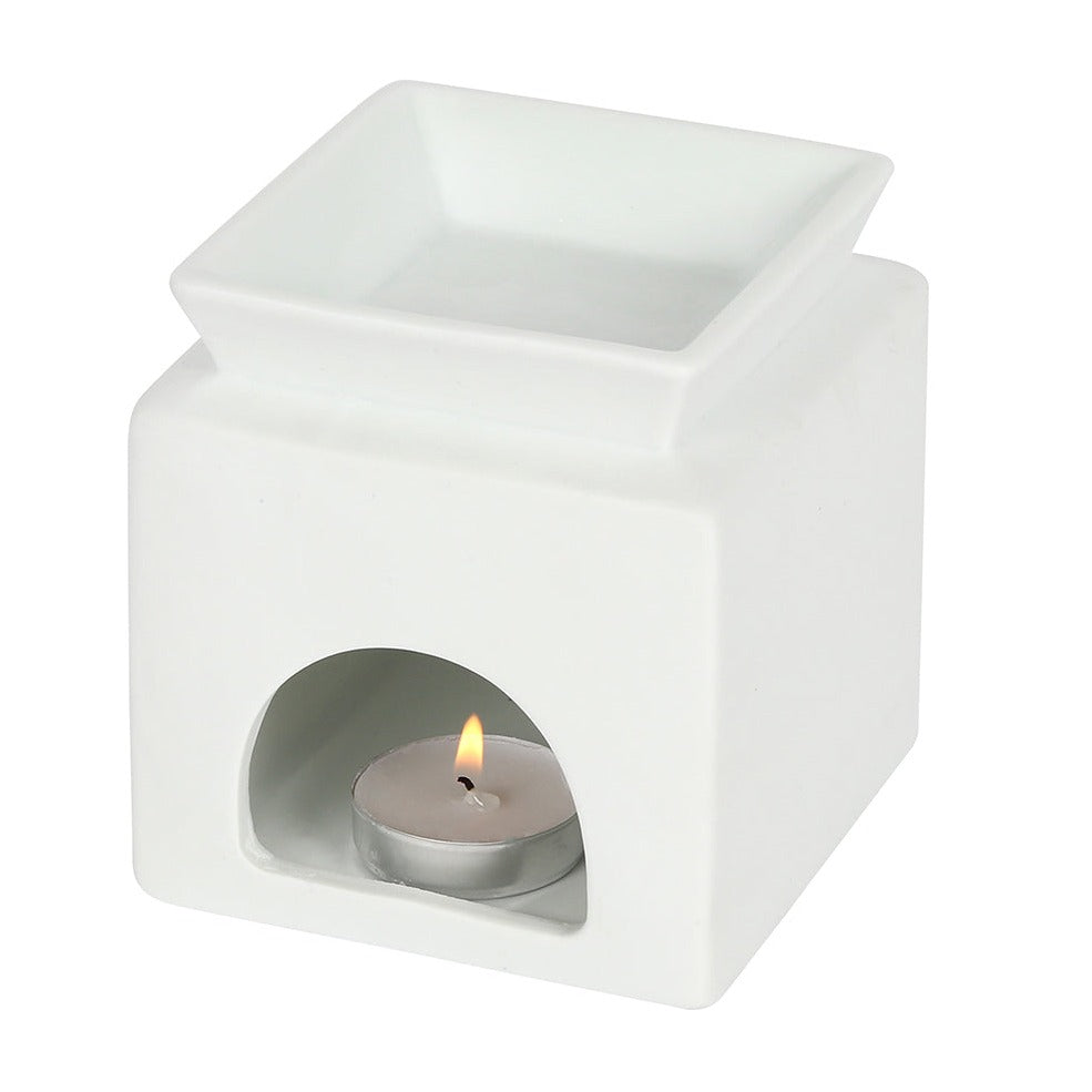 White Ceramic Family Oil Burner