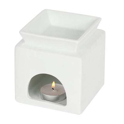 White Ceramic Home Oil Burner