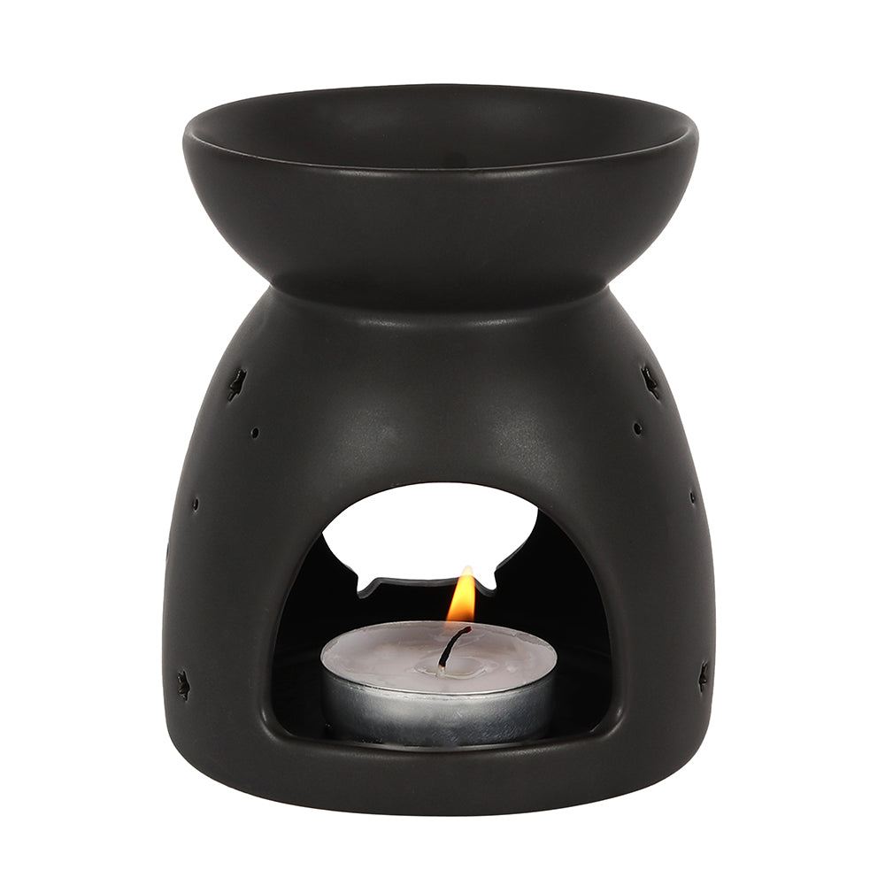 Black Cauldron Cut Out Oil Burner