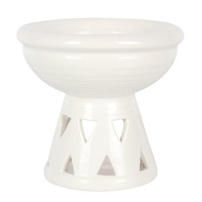 Ceramic Bowl Oil Burner White